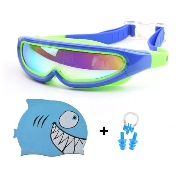 children swimming caps swim goggles ear plug nose clip set boy girl silicone hat pool diving eyewear waterproof swimming glasses, Blue
children swimming caps swim goggles ear plug nose clip set boy girl silicone hat pool diving eyewear waterproof swimming glasses, Blue