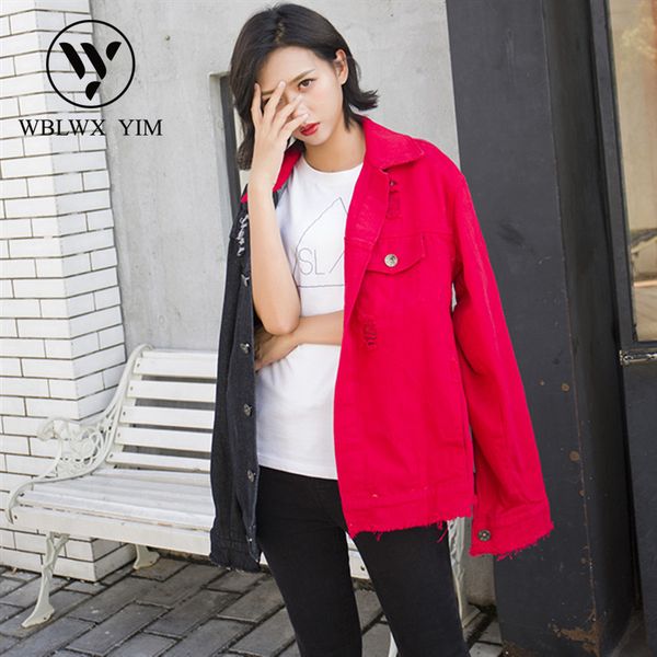 korean new couple denim jacket womens fashion print splice hole loose plus size jean jacket women streetwear casual denim coat, Black;brown
korean new couple denim jacket womens fashion print splice hole loose plus size jean jacket women streetwear casual denim coat, Black;brown