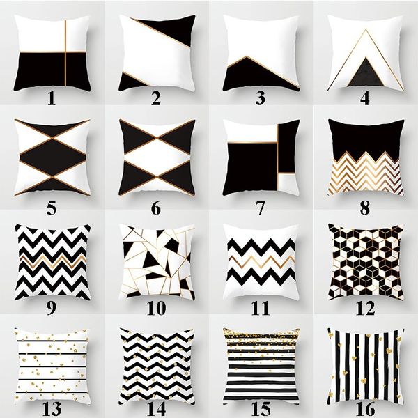 black and white pattern pillow covers cotton linen geometry printed pillowcase 18x18 inches customize cushion cover
black and white pattern pillow covers cotton linen geometry printed pillowcase 18x18 inches customize cushion cover