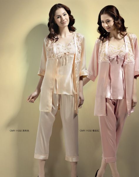 trim robe and camisole with adjustable strap 100% natural 19mm silk ladies robe camisole& cropped pants 3pcs set size l xl, Blue;gray
trim robe and camisole with adjustable strap 100% natural 19mm silk ladies robe camisole& cropped pants 3pcs set size l xl, Blue;gray