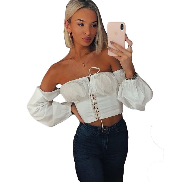 new black hook crop women 2019 summer lantern sleeve crop strapless off shoulder cropped feminino tanks casual, White
new black hook crop women 2019 summer lantern sleeve crop strapless off shoulder cropped feminino tanks casual, White