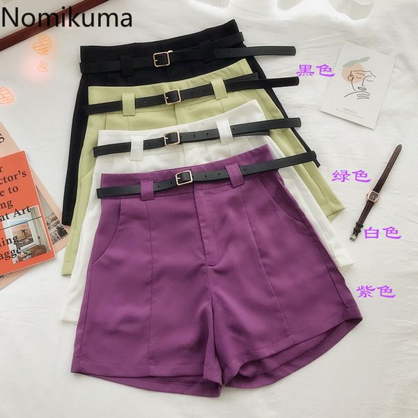 nomikuma women summer 2020 new korean high waist shorts belt chiffon suit bottoms causal wide leg short feminimos 6a550, White;black
nomikuma women summer 2020 new korean high waist shorts belt chiffon suit bottoms causal wide leg short feminimos 6a550, White;black