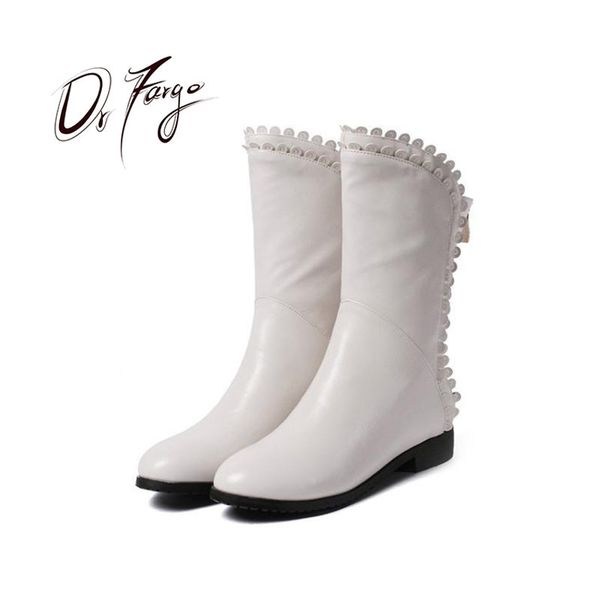 drfargo genuine leather shoes women spring winter white boots flat heel mid calf high black boots lace back zipper size 34-39
drfargo genuine leather shoes women spring winter white boots flat heel mid calf high black boots lace back zipper size 34-39