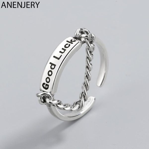 anenjery vintage open size good luck thai silver ring 925 sterling silver link chain adjustable ring for women jewelry s-r637, Golden;silver
anenjery vintage open size good luck thai silver ring 925 sterling silver link chain adjustable ring for women jewelry s-r637, Golden;silver