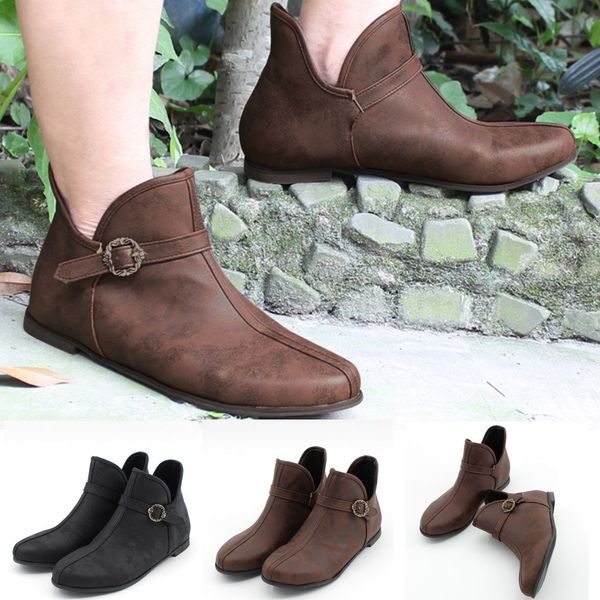 men shoes eisure solid color genuine leather shoes round toe slip-on boots square heel maleankle boots pointed toe, Black
men shoes eisure solid color genuine leather shoes round toe slip-on boots square heel maleankle boots pointed toe, Black