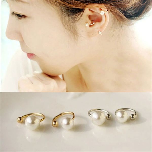 new brincos clip earing boucle d'oreille bijoux simulated-pearl ear cuff earrings for women girl jewelry gift pendientes, Silver
new brincos clip earing boucle d'oreille bijoux simulated-pearl ear cuff earrings for women girl jewelry gift pendientes, Silver