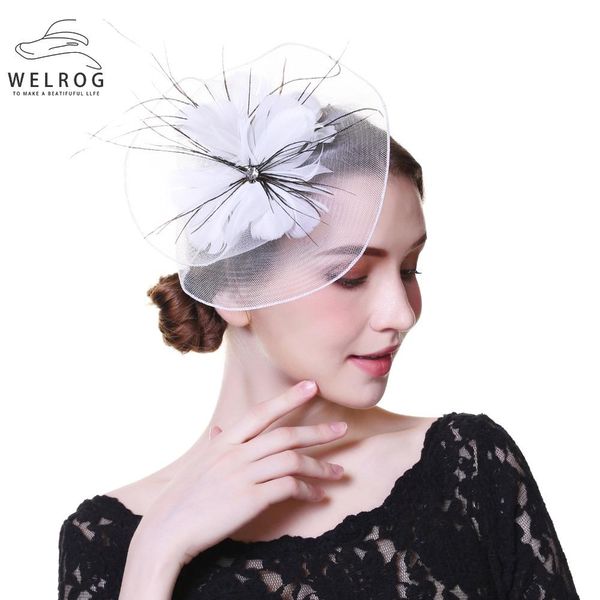 welrog elegant cap fedoras dress women wool felt hat party mesh hat ribbons and feathers fascinators wedding party hats mkccc, White
welrog elegant cap fedoras dress women wool felt hat party mesh hat ribbons and feathers fascinators wedding party hats mkccc, White