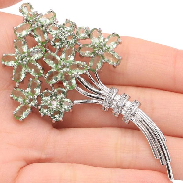 shecrown new arrival flowers shape green amethyst gift for girls silver brooch 72x41mm, Slivery;golden
shecrown new arrival flowers shape green amethyst gift for girls silver brooch 72x41mm, Slivery;golden