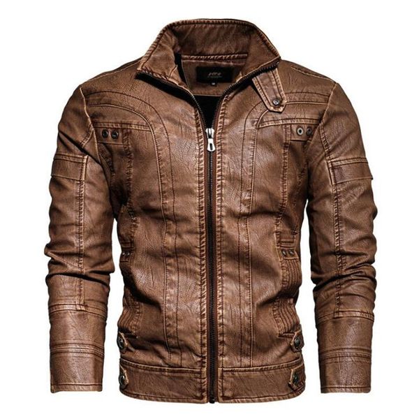 mens leather jackets motorcycle stand collar zipper pockets male pu coats biker faux leather fashion outerwear plus size 5xl, Black
mens leather jackets motorcycle stand collar zipper pockets male pu coats biker faux leather fashion outerwear plus size 5xl, Black