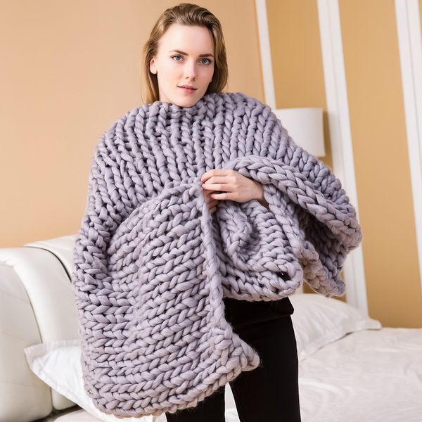 knitted blanket winter thick yarn bulky knitting blankets handmade large big sofa bed blanket nordic hand-woven
knitted blanket winter thick yarn bulky knitting blankets handmade large big sofa bed blanket nordic hand-woven