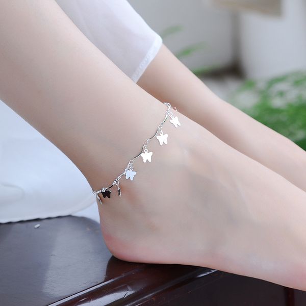 tjp fashion lady butterfly accessories 925 silver anklets for women party jewelry latest girl bracelets silver bijou 2019 hot, Red;blue
tjp fashion lady butterfly accessories 925 silver anklets for women party jewelry latest girl bracelets silver bijou 2019 hot, Red;blue