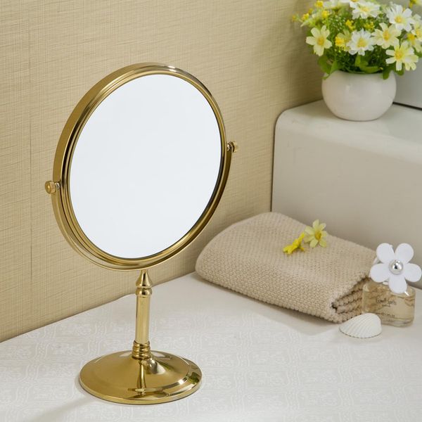 copper sitting type gold plated hairdressing mirror double-sided makeup mirror vertical type rotatable makeup
copper sitting type gold plated hairdressing mirror double-sided makeup mirror vertical type rotatable makeup