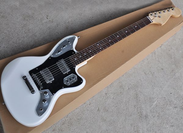 factory wholesale white electric guitar with iron pickups,rosewood fretboard,black pickguard,can be customized as request
factory wholesale white electric guitar with iron pickups,rosewood fretboard,black pickguard,can be customized as request