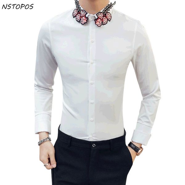 applique wedding shirt men 2017 winter warm slim fit designer shirt chemise homme banquet party men camicie uomo 2xl, White;black
applique wedding shirt men 2017 winter warm slim fit designer shirt chemise homme banquet party men camicie uomo 2xl, White;black