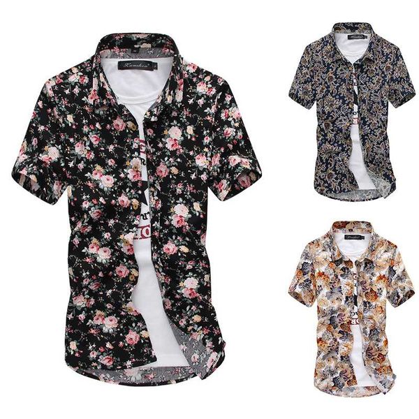 summer new arrival shirts men 2020 fashion print short sleeve hawaiian shirt male casual flower slim fit beach shirts plus -5xl, White;black
summer new arrival shirts men 2020 fashion print short sleeve hawaiian shirt male casual flower slim fit beach shirts plus -5xl, White;black