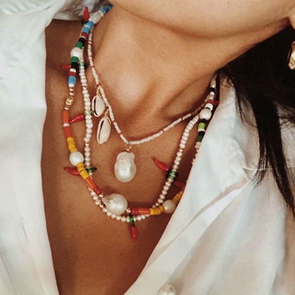 2019 simple creative female summer bracelet paired with freshwater pearl multicolor beads handmade special necklaces, Silver
2019 simple creative female summer bracelet paired with freshwater pearl multicolor beads handmade special necklaces, Silver