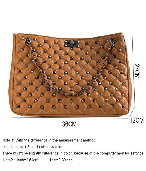 bags for women 2019 autumn new fashion tide korean version of the rivet large capacity shoulder bag chain wild messenger bag
bags for women 2019 autumn new fashion tide korean version of the rivet large capacity shoulder bag chain wild messenger bag