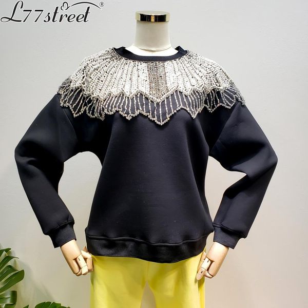 l77street american heavy industry diamond pearl space cotton black shiny elastic long sleeve sweatshirt
l77street american heavy industry diamond pearl space cotton black shiny elastic long sleeve sweatshirt