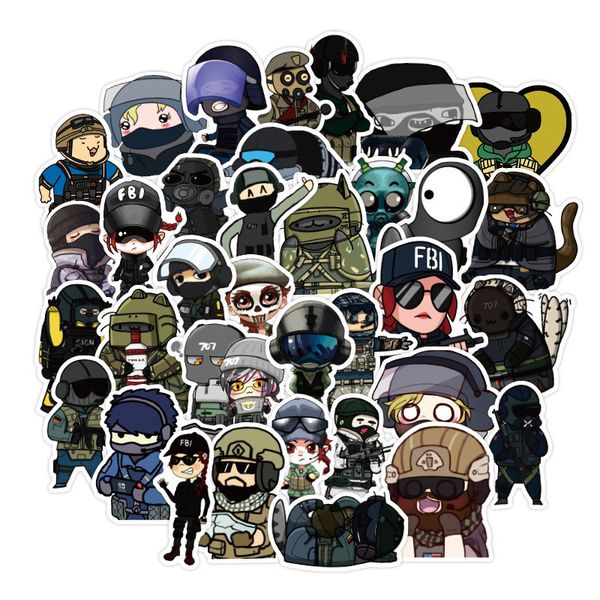 50 pcs rainbow six 6 small waterproof sticker gift for graffiti on travel case lapskateboard guitar pc case
50 pcs rainbow six 6 small waterproof sticker gift for graffiti on travel case lapskateboard guitar pc case