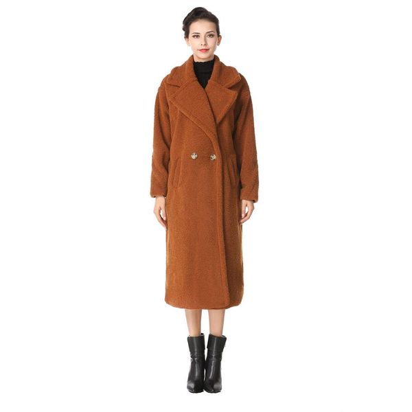 2019 autumn winter fashion women lamb wool coat loose imitation cashmere outerwear cotton padded lining overcoat wj87, Black
2019 autumn winter fashion women lamb wool coat loose imitation cashmere outerwear cotton padded lining overcoat wj87, Black