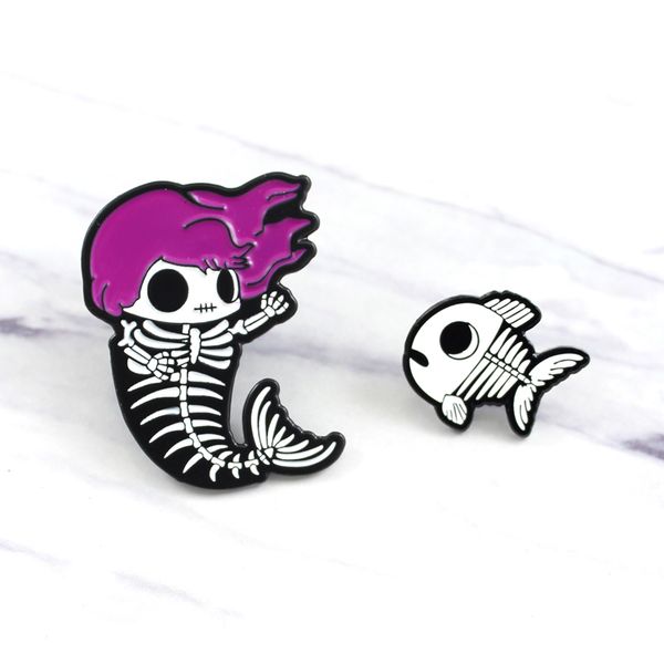 halloween skeleton series brooch black gown ghost skull axe fish mermaid bone skull coffin enamel pins, Gray
halloween skeleton series brooch black gown ghost skull axe fish mermaid bone skull coffin enamel pins, Gray