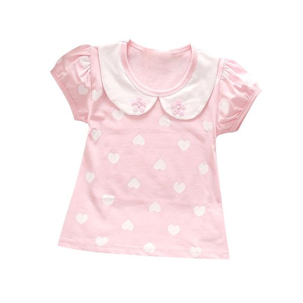 baby girls t-shirt 1-4t summer kids baby girl heart print pattern t-shirt children casual blouse short sleeve top, Blue
baby girls t-shirt 1-4t summer kids baby girl heart print pattern t-shirt children casual blouse short sleeve top, Blue