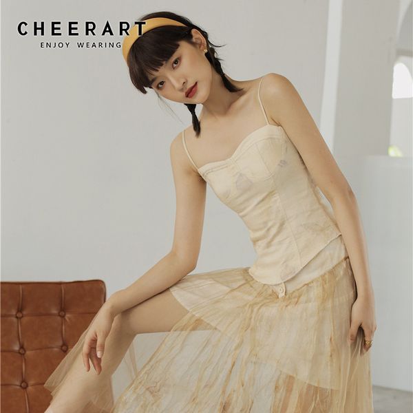 cheerart bustier summer spaghetti strap bralette women backless beige floral cami ladies elegant corset 2020, White
cheerart bustier summer spaghetti strap bralette women backless beige floral cami ladies elegant corset 2020, White