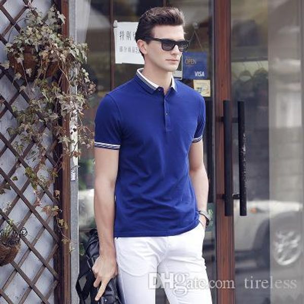 this year's latest summer new men's polo shirt, men's short sleeved t-shirt, leisure collar, youth pure color bottoming coat, White;black
this year's latest summer new men's polo shirt, men's short sleeved t-shirt, leisure collar, youth pure color bottoming coat, White;black