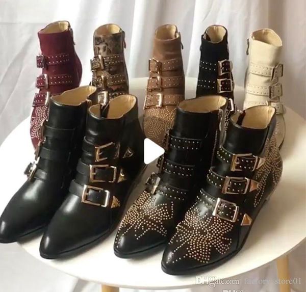 beat designers boots susanna leather suede ankle boots martin shoes women studded leather buckle combat boots 10 colors big size with box, Black
beat designers boots susanna leather suede ankle boots martin shoes women studded leather buckle combat boots 10 colors big size with box, Black