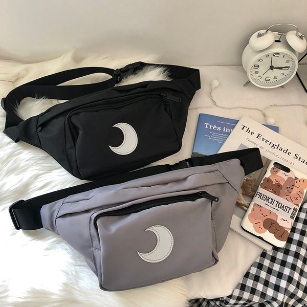 simple purse hip hop chest bag messenger bag reflective moon men's and women's shoulder
simple purse hip hop chest bag messenger bag reflective moon men's and women's shoulder