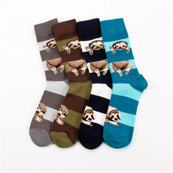 spell color sloth pattern casual cotton men's socks harajuku street hip hop funny happy socks colorful long for men/women, Black
spell color sloth pattern casual cotton men's socks harajuku street hip hop funny happy socks colorful long for men/women, Black