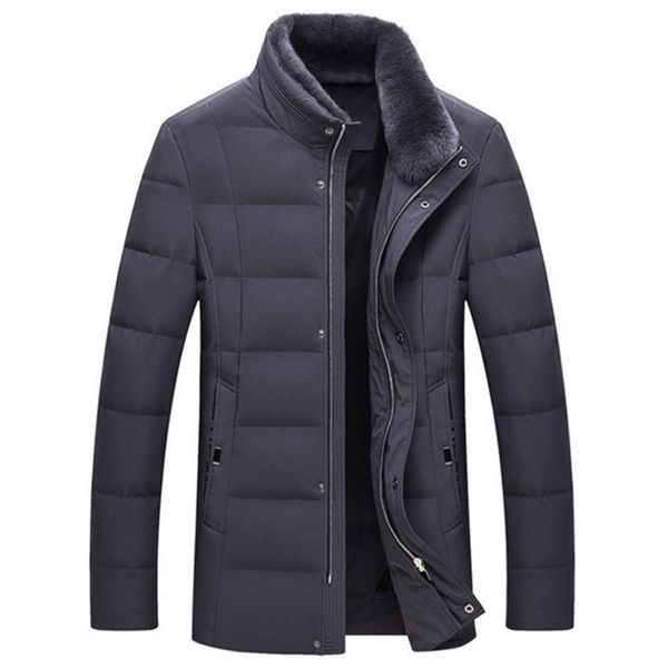 male stand collar 80 velvet down jacket business casual fur collar windproof jacket winter warm detachable fur coat, Black
male stand collar 80 velvet down jacket business casual fur collar windproof jacket winter warm detachable fur coat, Black
