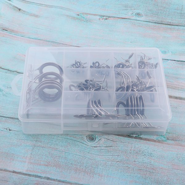75pcs spinning casting fishing rod guides replacement set, steel & ceramic ring fishing rod building tip guides accessories
75pcs spinning casting fishing rod guides replacement set, steel & ceramic ring fishing rod building tip guides accessories
