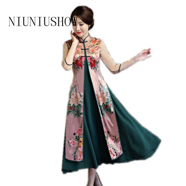 high fashion vietnam ao dai dress elegant rayon satin chinese style qipao half sleeve print long dress s-3xl, Black;gray
high fashion vietnam ao dai dress elegant rayon satin chinese style qipao half sleeve print long dress s-3xl, Black;gray