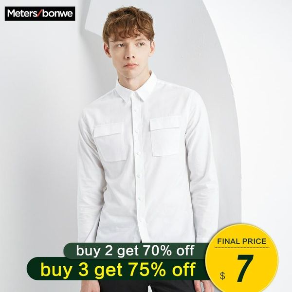 metersbonwe brand men smart casual shirts 2020 new spring autumn male long sleeve white shirts cotton male handsome basic, White;black
metersbonwe brand men smart casual shirts 2020 new spring autumn male long sleeve white shirts cotton male handsome basic, White;black