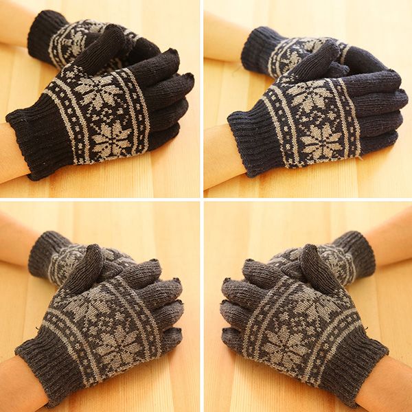 glove mittens (gray) snowflake men knit winter wool nordic wrist warm thermal gloves, Black
glove mittens (gray) snowflake men knit winter wool nordic wrist warm thermal gloves, Black