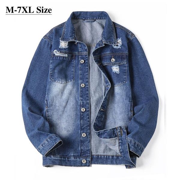 plus size 5xl 6xl 7xl brand men's casual denim jacket 98% cotton fashion ripped hole spring autumn jacket male, Black;brown
plus size 5xl 6xl 7xl brand men's casual denim jacket 98% cotton fashion ripped hole spring autumn jacket male, Black;brown