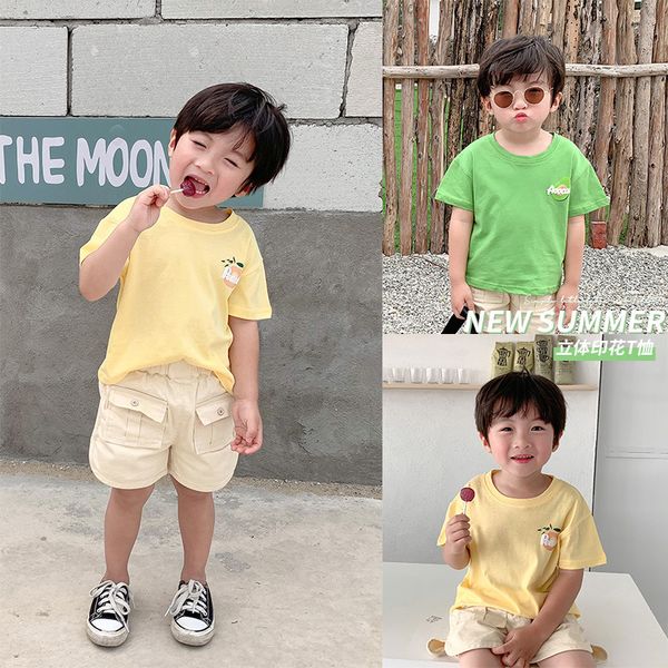 2020 boys summer short sleeve t-shirt children fruit round neck short sleeve top, Blue
2020 boys summer short sleeve t-shirt children fruit round neck short sleeve top, Blue