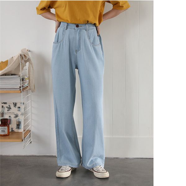 hzirip new light blue woman korea women fashion 2020 solid high waist slim denim pants sweet plus wild casual straight pants
hzirip new light blue woman korea women fashion 2020 solid high waist slim denim pants sweet plus wild casual straight pants