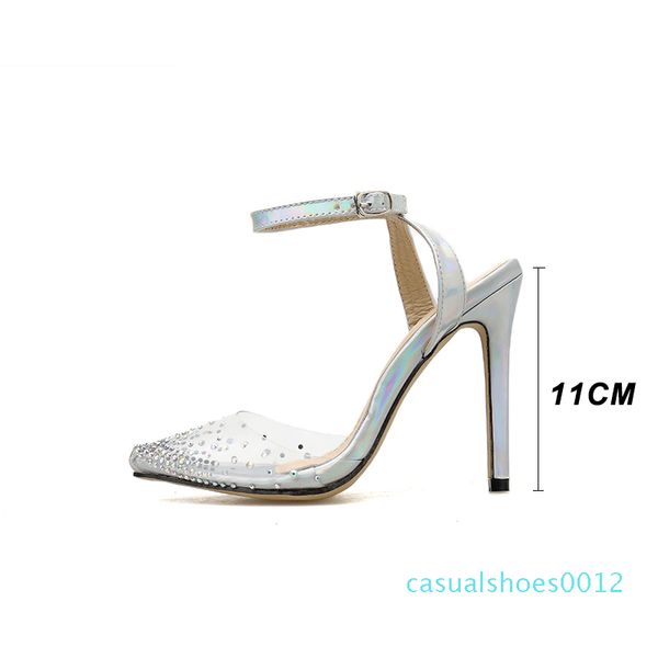 fashion rhinestone pvc transparent shoes stilettos high heels sandals women pointed toe party silver party wedding shoes c12, Black
fashion rhinestone pvc transparent shoes stilettos high heels sandals women pointed toe party silver party wedding shoes c12, Black