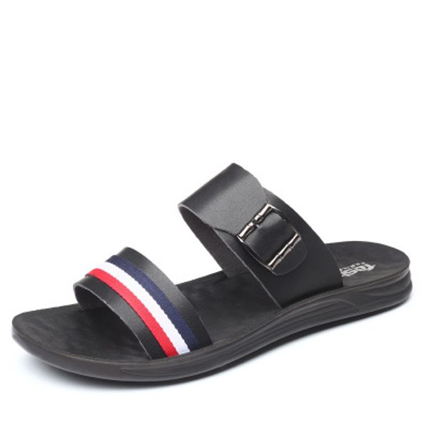 2020 new summer men's slippers leisure beach shoes rubber soles anti-wear non-slip sandals.sandalias de cuero de los hombres, Black
2020 new summer men's slippers leisure beach shoes rubber soles anti-wear non-slip sandals.sandalias de cuero de los hombres, Black
