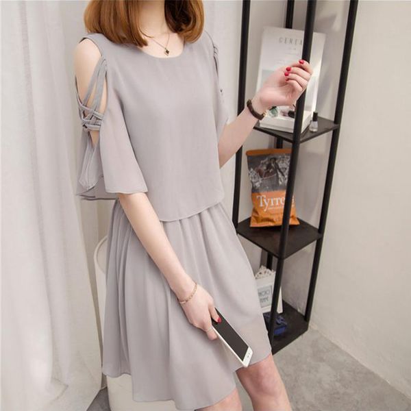summer maternity chiffon nursing dress hollow out short flare sleeve ruffles patchwork zip breastfeeding dress lactation, White
summer maternity chiffon nursing dress hollow out short flare sleeve ruffles patchwork zip breastfeeding dress lactation, White