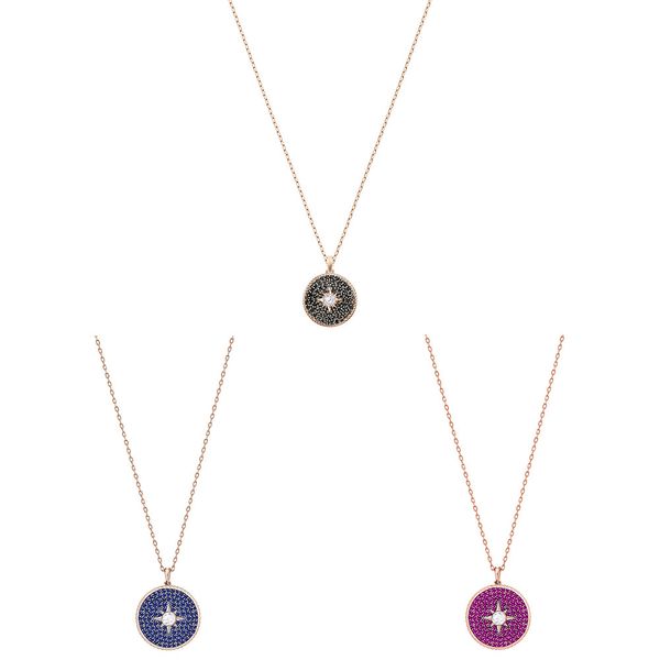 2019 new fashion pendant crystal necklace clavicle chain round pendant luxury wild jewelry to send his girlfriend holiday gift, Silver
2019 new fashion pendant crystal necklace clavicle chain round pendant luxury wild jewelry to send his girlfriend holiday gift, Silver