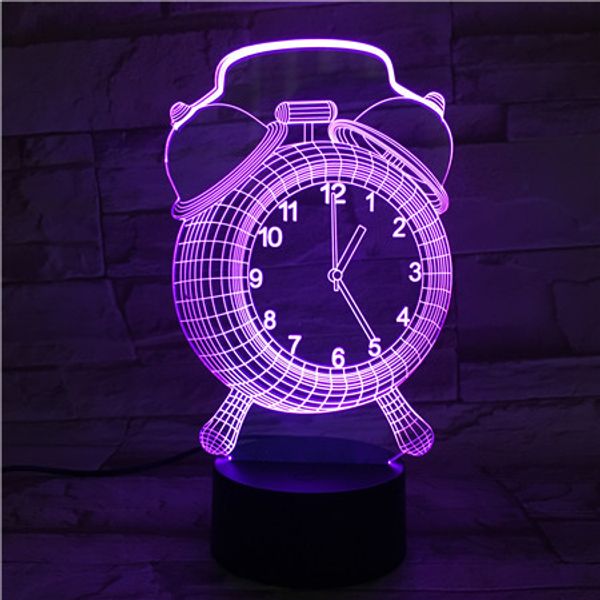 3d lamp the alarm clock present christmas for children battery powered 7 color with remote visual led night light lamp 
3d lamp the alarm clock present christmas for children battery powered 7 color with remote visual led night light lamp