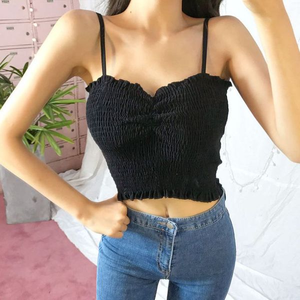 slim crop low-cut women short camis women ruffles tank built in bra padded rk, White
slim crop low-cut women short camis women ruffles tank built in bra padded rk, White
