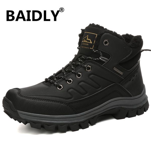 super warm men's winter boots leather ankle boots men winter waterproof snow leisure shoes men big size, Black
super warm men's winter boots leather ankle boots men winter waterproof snow leisure shoes men big size, Black