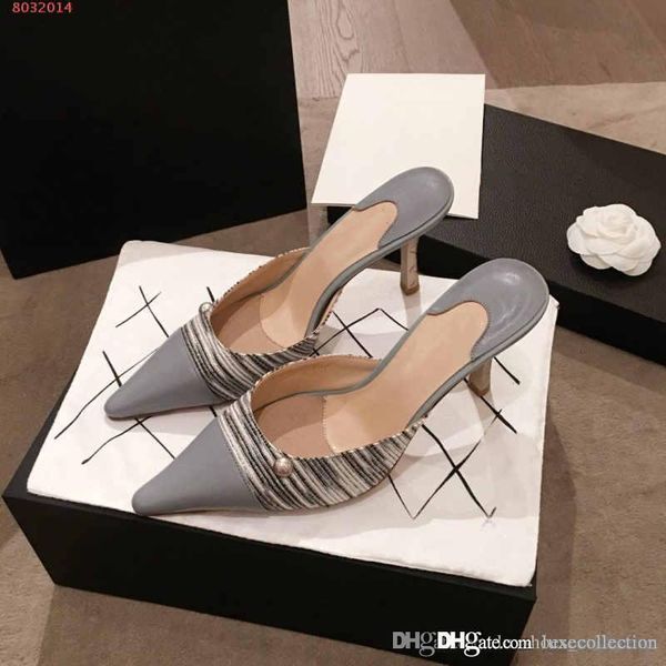 classic high heels women slippers, leather splicing woven fabric pointed toes shoes, size 35-40,daily use, Black
classic high heels women slippers, leather splicing woven fabric pointed toes shoes, size 35-40,daily use, Black