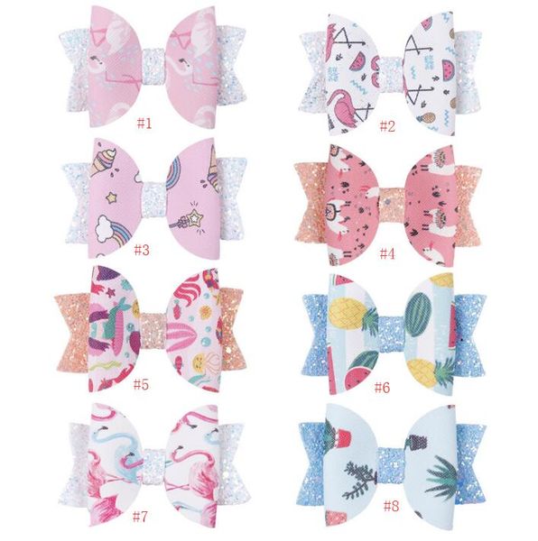 3 inch glitter leather hair bows lovely cartoon print hair clips baby girls bowknot headwear cute babygirl hair bow, Slivery;white
3 inch glitter leather hair bows lovely cartoon print hair clips baby girls bowknot headwear cute babygirl hair bow, Slivery;white