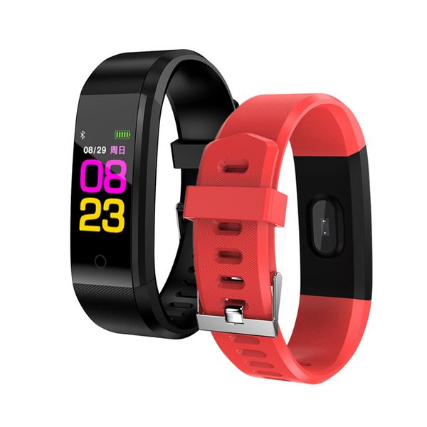 115 plus smart wristband fitness tracker watch health heart rate band smart bracelet for men women roid cellphones with box
115 plus smart wristband fitness tracker watch health heart rate band smart bracelet for men women roid cellphones with box