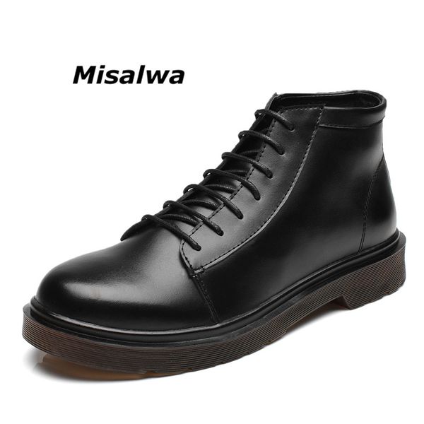 misalwa men leather boots winter fur casual short ankle working boots non-slip lace-up korea british men shoes, Black
misalwa men leather boots winter fur casual short ankle working boots non-slip lace-up korea british men shoes, Black